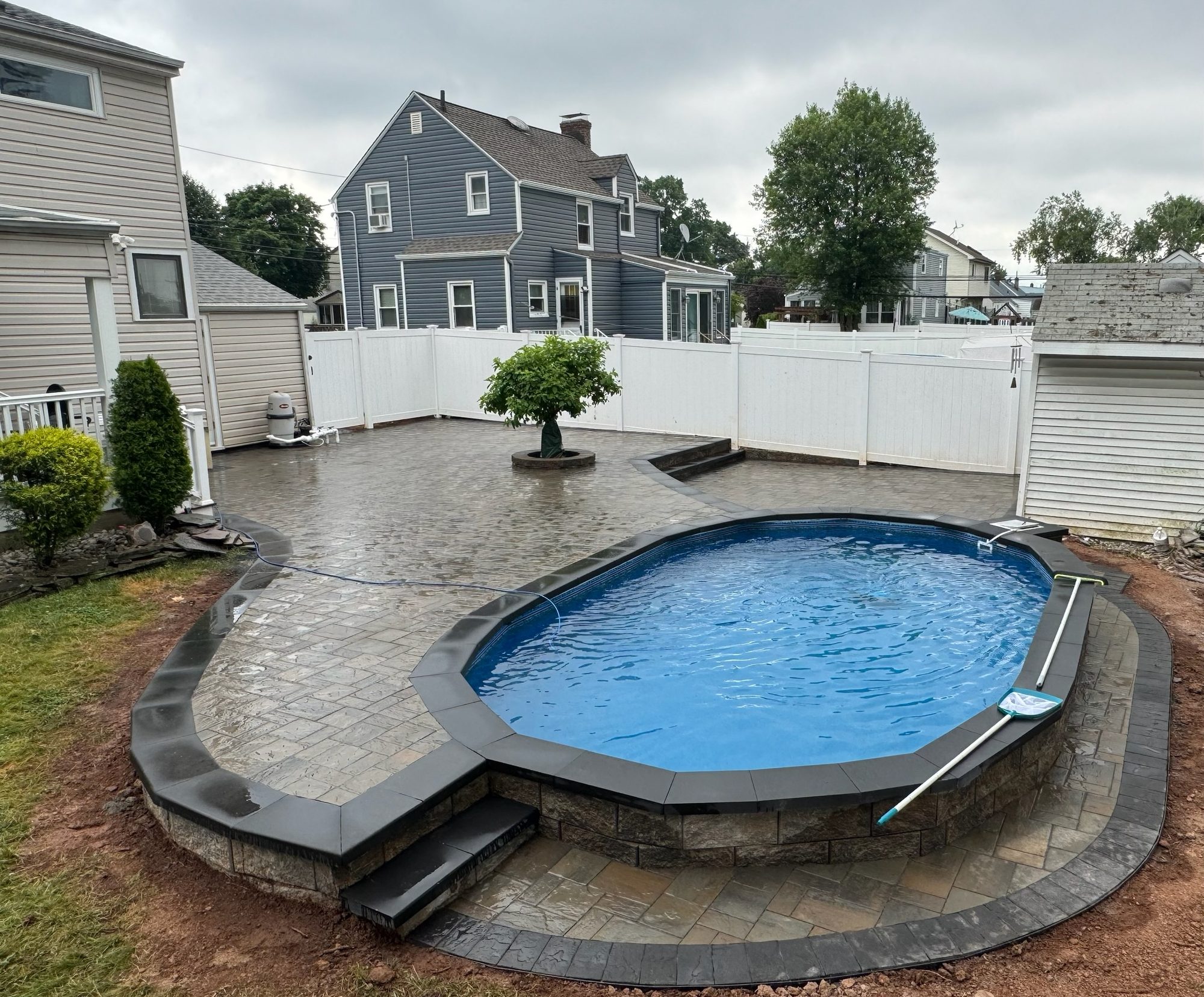 Beautiful pool installation by Dr. Zee