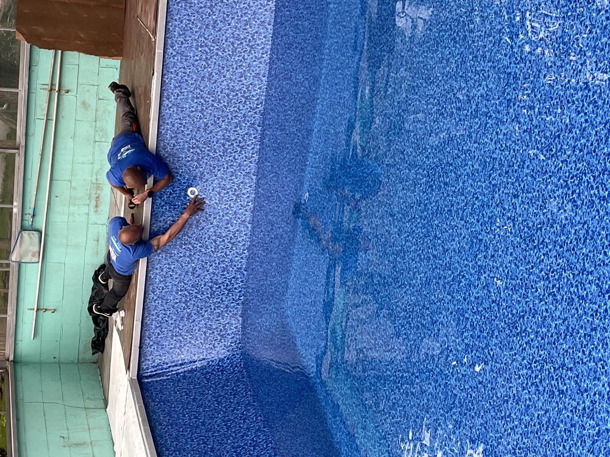 Inground Pool with Stone-Style Paver Patio